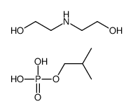 2-(2-hydroxyethylamino)ethanol,2-methylpropyl dihydrogen phosphate Structure