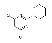 4,6-二氯-2-环己基嘧啶结构式