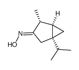 Bicyclo[3.1.0]hexan-3-one, 4-methyl-1-(1-methylethyl)-, oxime (9CI) Structure
