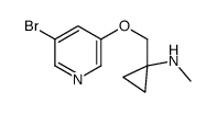 1-[(5-bromopyridin-3-yl)oxymethyl]-N-methylcyclopropan-1-amine Structure