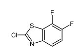 2-氯-6,7-二氟苯并噻唑结构式