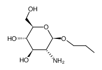 propyl 2-amino-2-deoxy-β-D-glucopyranoside结构式
