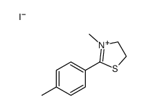 4,5-Dihydro-3-methyl-2-(4-methylphenyl)thiazolium iodide structure