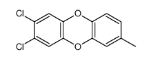 2,3-dichloro-7-methyldibenzo-p-dioxin结构式