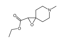 6-methyl-1-oxa-6-aza-spiro[2.5]octane-2-carboxylic acid ethyl ester Structure