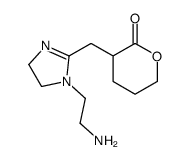 3-[[1-(2-aminoethyl)-4,5-dihydro-1H-imidazol-2-yl]methyl]tetrahydro-2H-pyran-2-one结构式