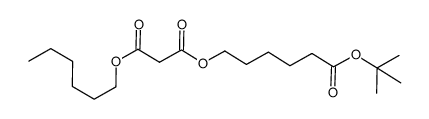 5-(tert-butoxycarbonyl)pentyl hexyl malonate结构式