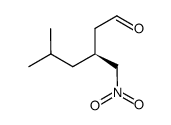 (S)-5-methyl-3-(nitromethyl)hexanal结构式