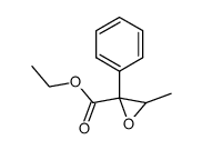 3-methyl-2-phenyl-oxiranecarboxylic acid ethyl ester Structure