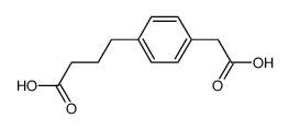 4-<4-(carboxymethyl)phenyl>butyric acid Structure