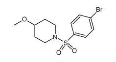 1-(4-bromophenylsulfonyl)-4-methoxypiperidine结构式