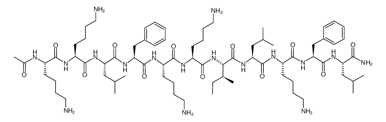 Ac-KKLFKKILKFL-NH2 Structure