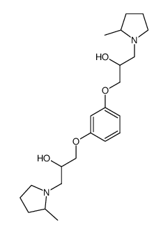 3,3'-bis-(2-methyl-pyrrolidin-1-yl)-1,1'-m-phenylenedioxy-bis-propan-2-ol结构式