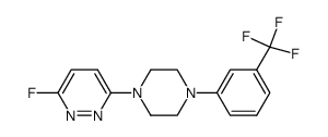 3-fluoro-6-[4-[3-(trifluoromethyl)phenyl]-1-piperazinyl]pyridazine Structure