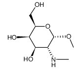 methyl 2-deoxy-2-methylamino-α-D-galactopyranoside结构式