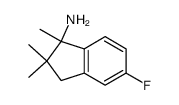 5-fluoro-1,2,2-trimethylindan-1-amine结构式