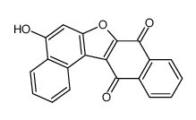 5-hydroxydinaphtho(2,1-b:2',3'-d)furan-8,13-dione结构式