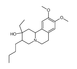 3-Butyl-2-ethyl-9,10-dimethoxy-1,3,4,6,7,11b-hexahydro-2H-pyrido[2,1-a]isoquinolin-2-ol Structure