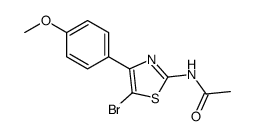 N-[5-bromo-4-(4-methoxyphenyl)-1,3-thiazol-2-yl]acetamide Structure