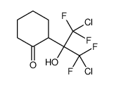 2-(1,3-dichloro-1,1,3,3-tetrafluoro-2-hydroxypropan-2-yl)cyclohexan-1-one结构式