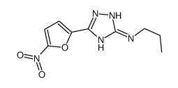 5-(5-nitrofuran-2-yl)-N-propyl-1H-1,2,4-triazol-3-amine结构式