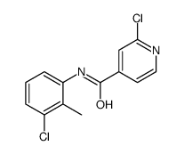 2-chloro-N-(3-chloro-2-methylphenyl)pyridine-4-carboxamide结构式