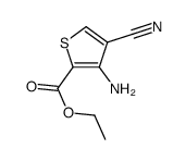 2-Thiophenecarboxylicacid,3-amino-4-cyano-,ethylester(9CI)结构式