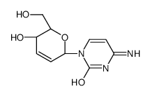 4-amino-1-[(2R,3S,6R)-3-hydroxy-2-(hydroxymethyl)-3,6-dihydro-2H-pyran-6-yl]pyrimidin-2-one结构式