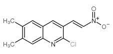 E-2-CHLORO-6,7-DIMETHYL-3-(2-NITRO)VINYLQUINOLINE Structure