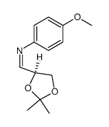 N-(p-anisyl)-4-<(S)-2',2'-dimethyl-1',3'-dioxolan-4'-yl>-methylene-imine Structure