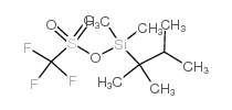 (2,3-DIMETHYLBUTAN-2-YL)DIMETHYLSILYL TRIFLUOROMETHANESULFONATE结构式