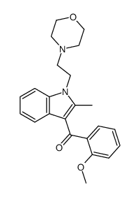 (2-Methoxy-phenyl)-[2-methyl-1-(2-morpholin-4-yl-ethyl)-1H-indol-3-yl]-methanone结构式