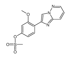 (4-imidazo[1,2-b]pyridazin-2-yl-3-methoxyphenyl) methanesulfonate结构式
