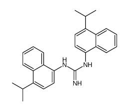 1,2-bis(4-propan-2-ylnaphthalen-1-yl)guanidine结构式