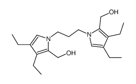 [1-[3-[3,4-diethyl-2-(hydroxymethyl)pyrrol-1-yl]propyl]-3,4-diethylpyrrol-2-yl]methanol结构式