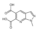 1-methylpyrazolo[3,4-b]pyridine-5,6-dicarboxylic acid结构式