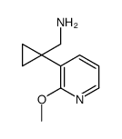 [1-(2-methoxypyridin-3-yl)cyclopropyl]methanamine结构式