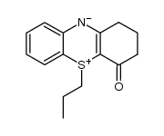 4-oxo-5-propyl-2,3,4,5-tetrahydro-1H-phenothiazin-5-ium-10-ide结构式