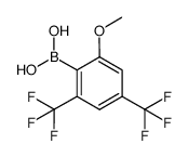 2-Methoxy-4,6-bis(trifluoromethyl)phenylboronic acid structure