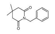 1-benzyl-4,4-dimethylpiperidine-2,6-dione结构式