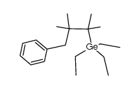 2,2,3-trimethyl-4-phenyl-2-(trimethylgermyl)butane结构式