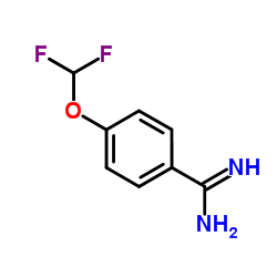 4-(Difluoromethoxy)benzenecarboximidamide结构式