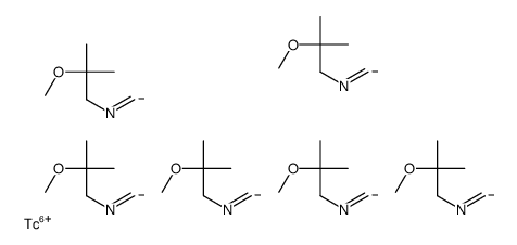 N-(2-methoxy-2-methylpropyl)methanimine,technetium(6+) Structure