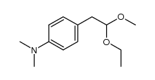 4-(2-ethoxy-2-methoxyethyl)-N,N-dimethylaniline Structure