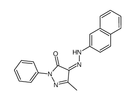 5-methyl-2-phenyl-2H-pyrazole-3,4-dione-4-(Z)-[2]naphthylhydrazone Structure