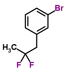 1-Bromo-3-(2,2-difluoropropyl)benzene结构式