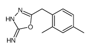 5-[(2,4-dimethylphenyl)methyl]-1,3,4-oxadiazol-2-amine structure