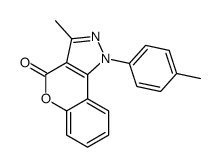 3-methyl-1-(4-methylphenyl)chromeno[4,3-c]pyrazol-4-one Structure