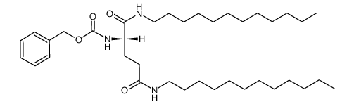 N1,N5-didodecyl-N2-benzyloxycarbonyl-L-glutamide Structure
