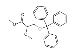 2-methyl-3-(triphenylmethyl)glyceric acid methyl ester结构式